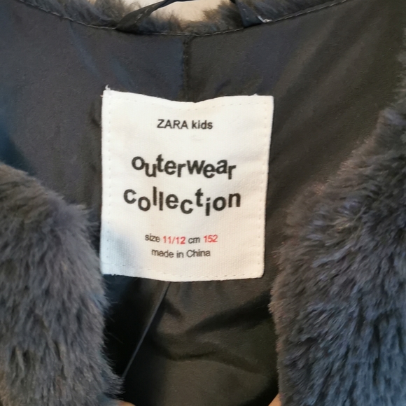 NWOT Zara Girls 11/12 Plush Faux Fur Vest - Picture 3 of 5